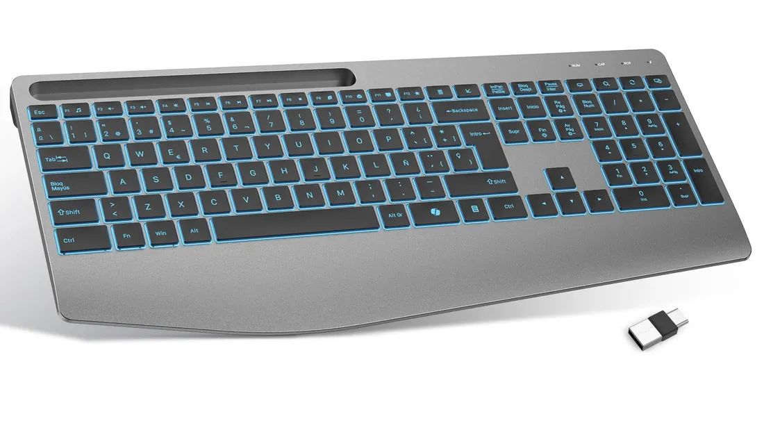 TECURS teclado con reposamuñecas